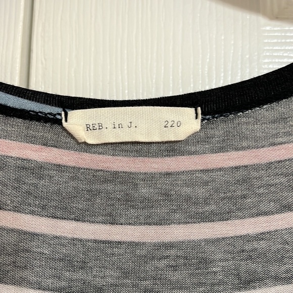 Reb in J Multicolored Striped Mustard Yellow Size Large Womens Modest Maxi Dress - Picture 6 of 8